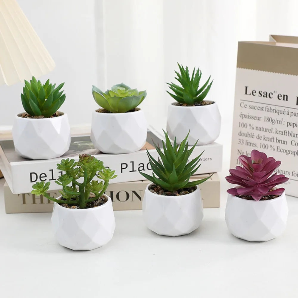 Lifelike Faux Succulent Arrangement