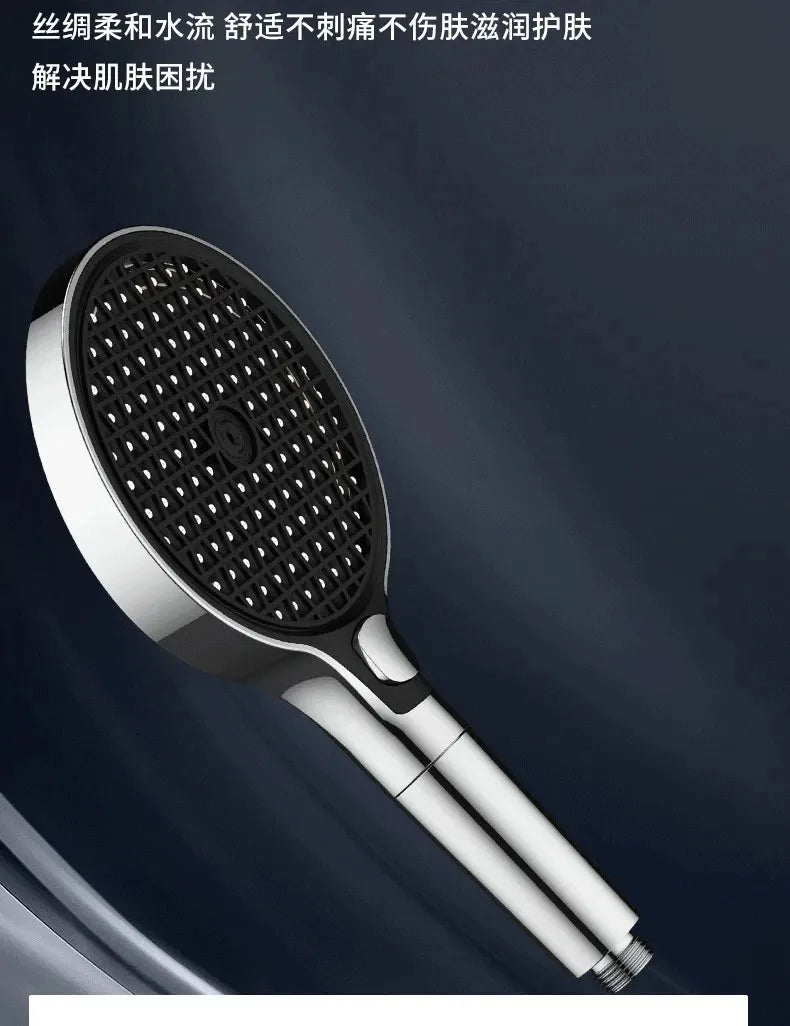 15CM Big Panel High Pressure Shower Head With Filter 3 Modes Large Flow Spray Nozzle Rainfall Shower Faucet Bathroom Accessories