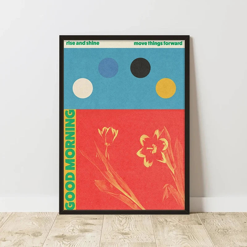 Retro Abstract Composition Canvas Print