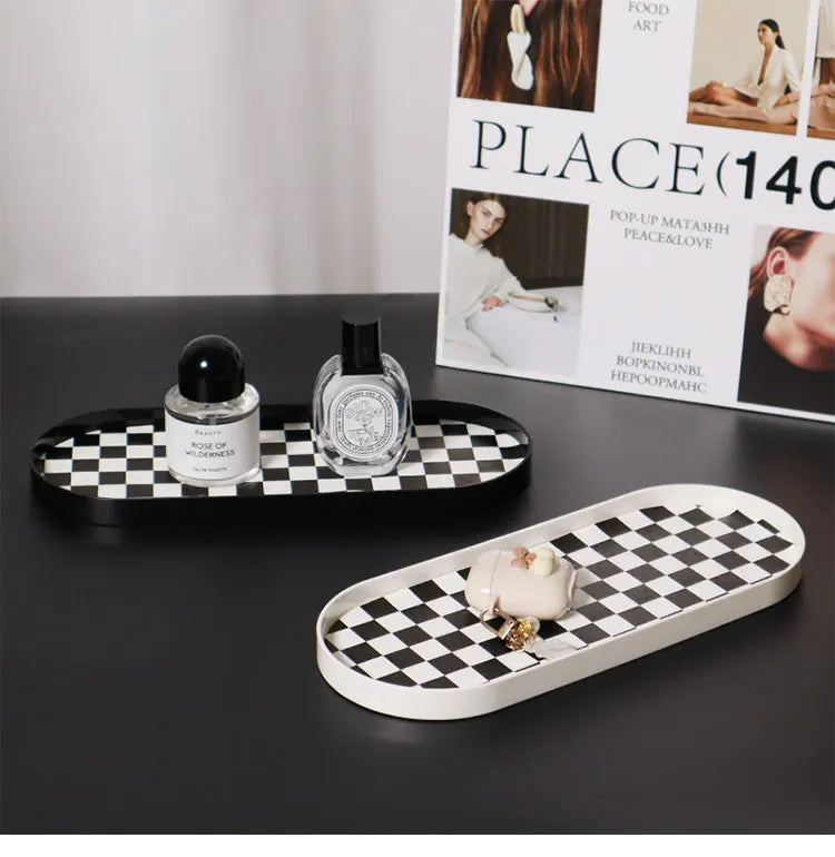 Checkerboard Desktop Valet Tray