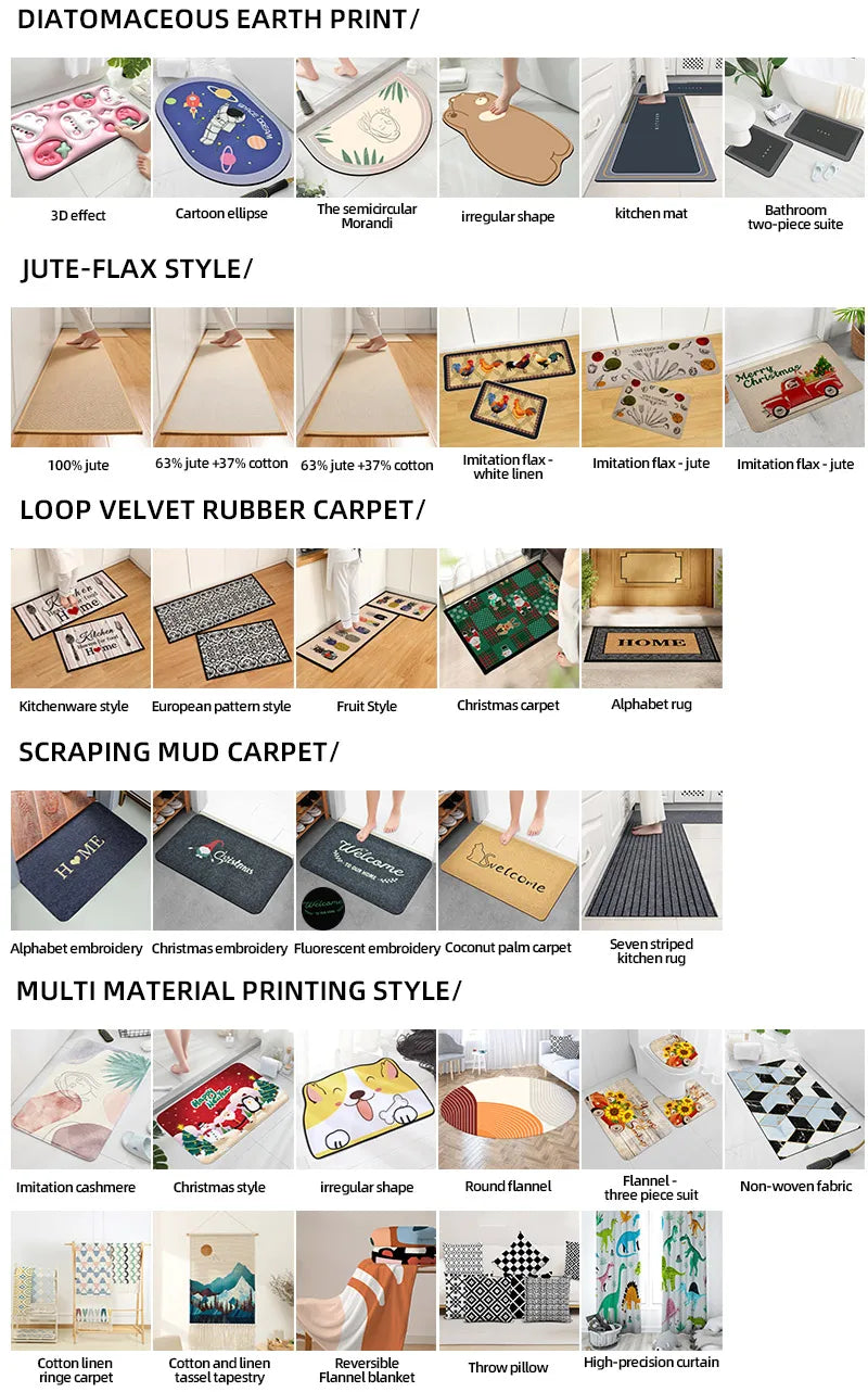 Natural Rubber Anti-Slip Welcome Mat