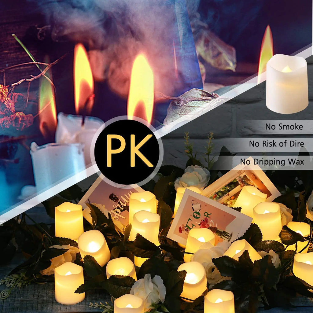 24-Piece Flameless LED Tea Light Set