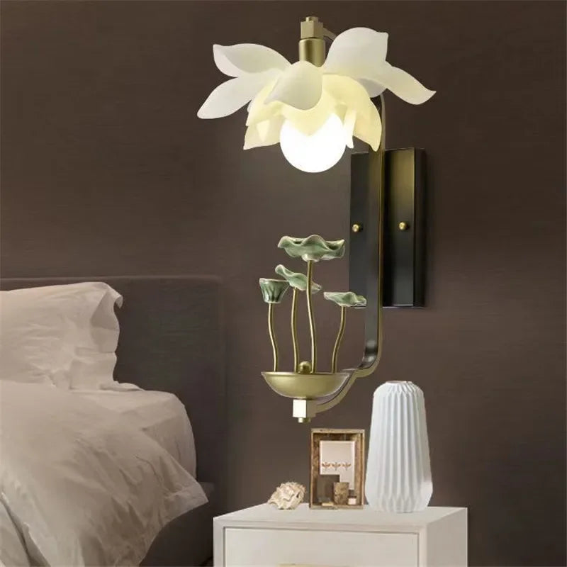 LotusGlow Artistic Wall Lamp