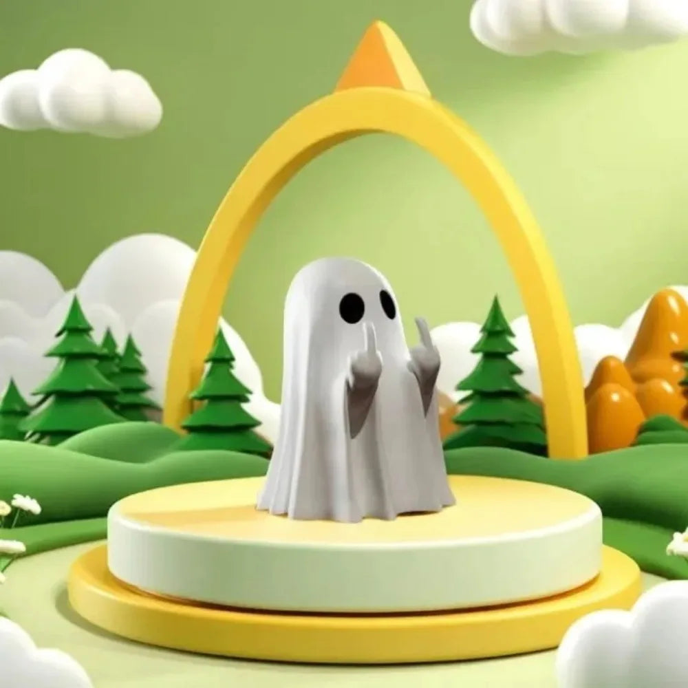 Cheeky Ghost Halloween Resin Statue