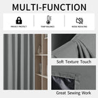 Custom Size 1Pc Hook 100% Blackout Curtains for Living Room Bedroom Thermal Insulated Waterproof Window Decor 창문커텐 Door Blinds