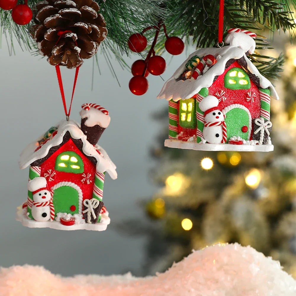 Gingerbread LED pendant ornament product detail