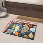 Stone Design Diatomite Bath Mat Bathroom Non-slip Shower Foot Mats Absorbent Quick Dry Toilet Rugs Carpet Doormat Washable
