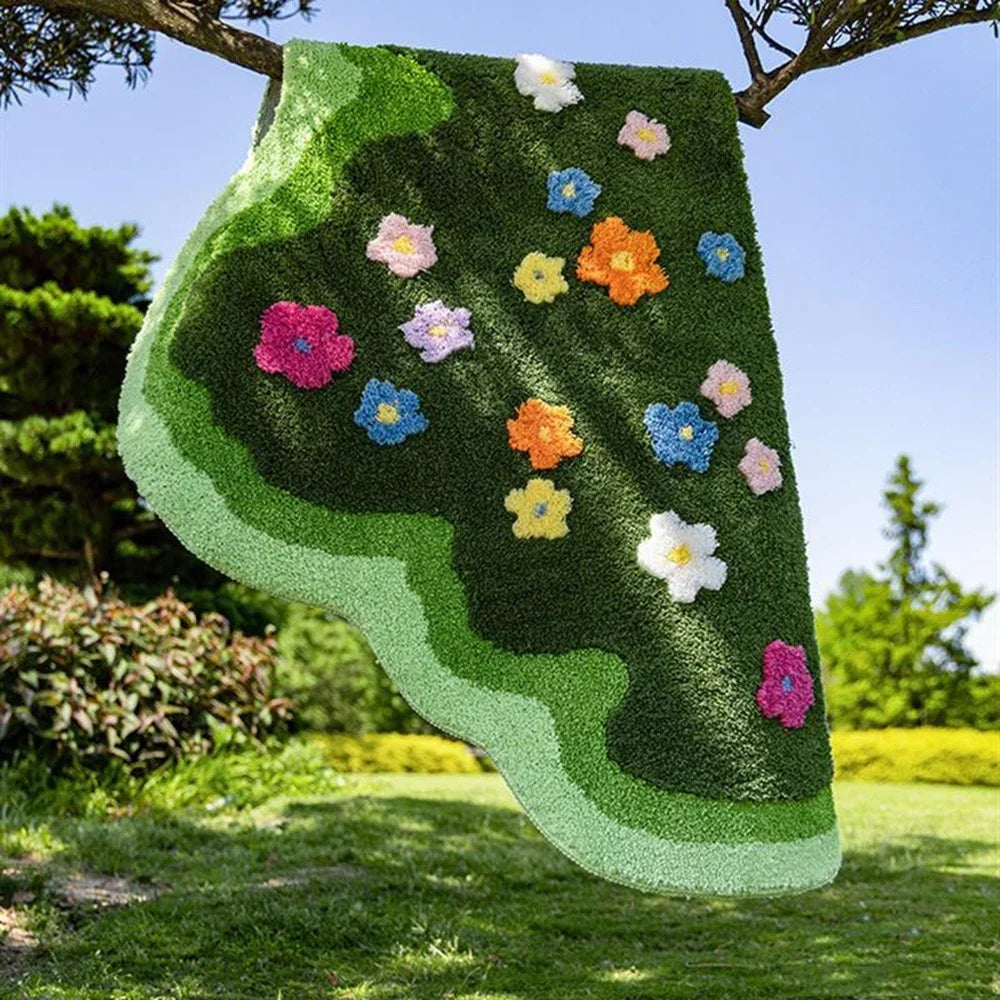 Floral Tufted Accent Rug