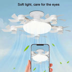 Motion-Sensor LED Ceiling Fan with Light