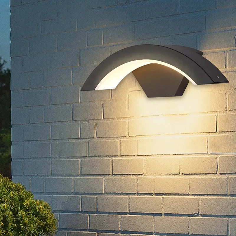 Motion-Sensor Outdoor Wall Light — detail view