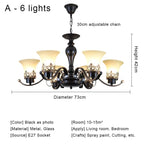 Glass Vintage Chandelier