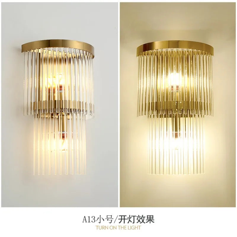 French Crystal Wall Sconce