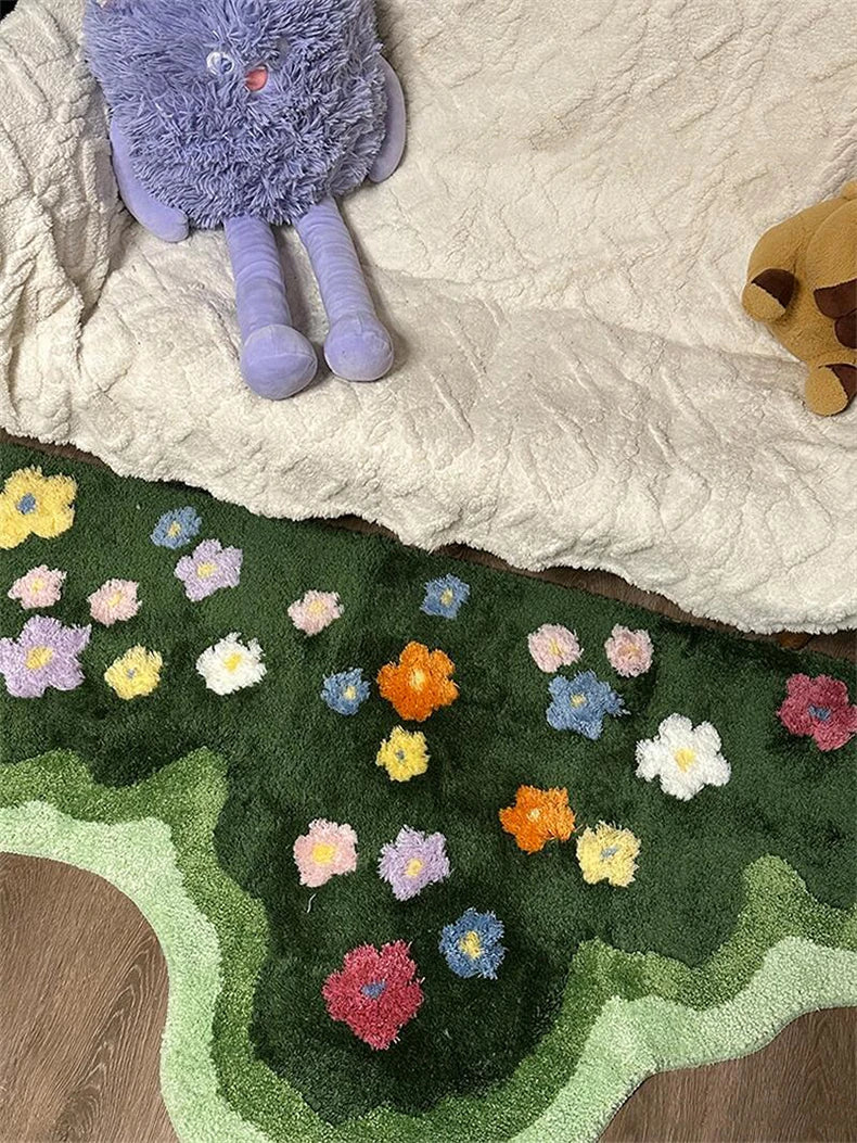 Floral Tufted Accent Rug