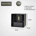 Waterproof Motion-Sensor LED Wall Light