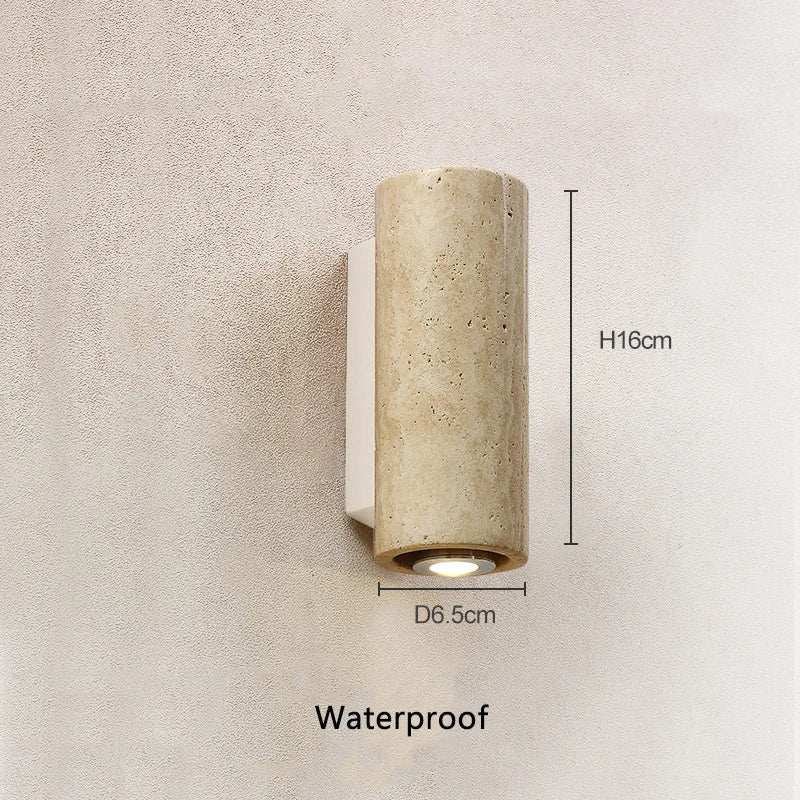 Travertine Wabi-Sabi Wall Light