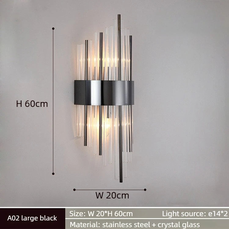 French Crystal Wall Sconce