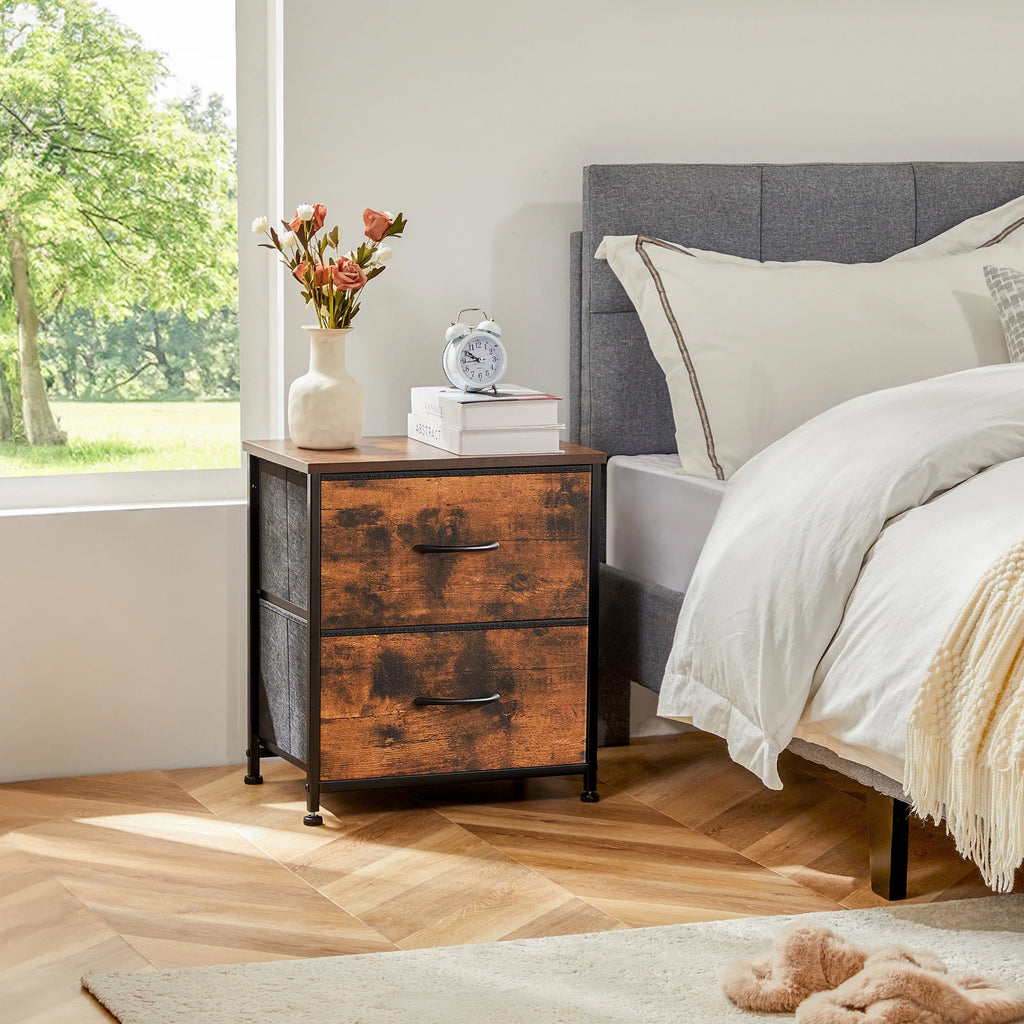 Fabric Drawer Nightstand