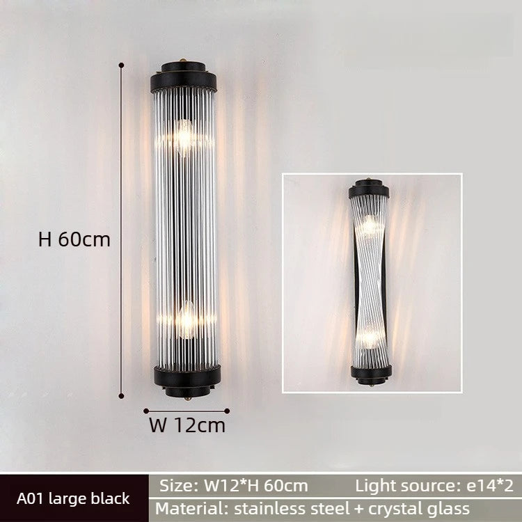 French Crystal Wall Sconce