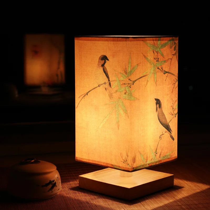 Wood Table Lamp