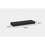 Black MDF Floating Wall Shelves
