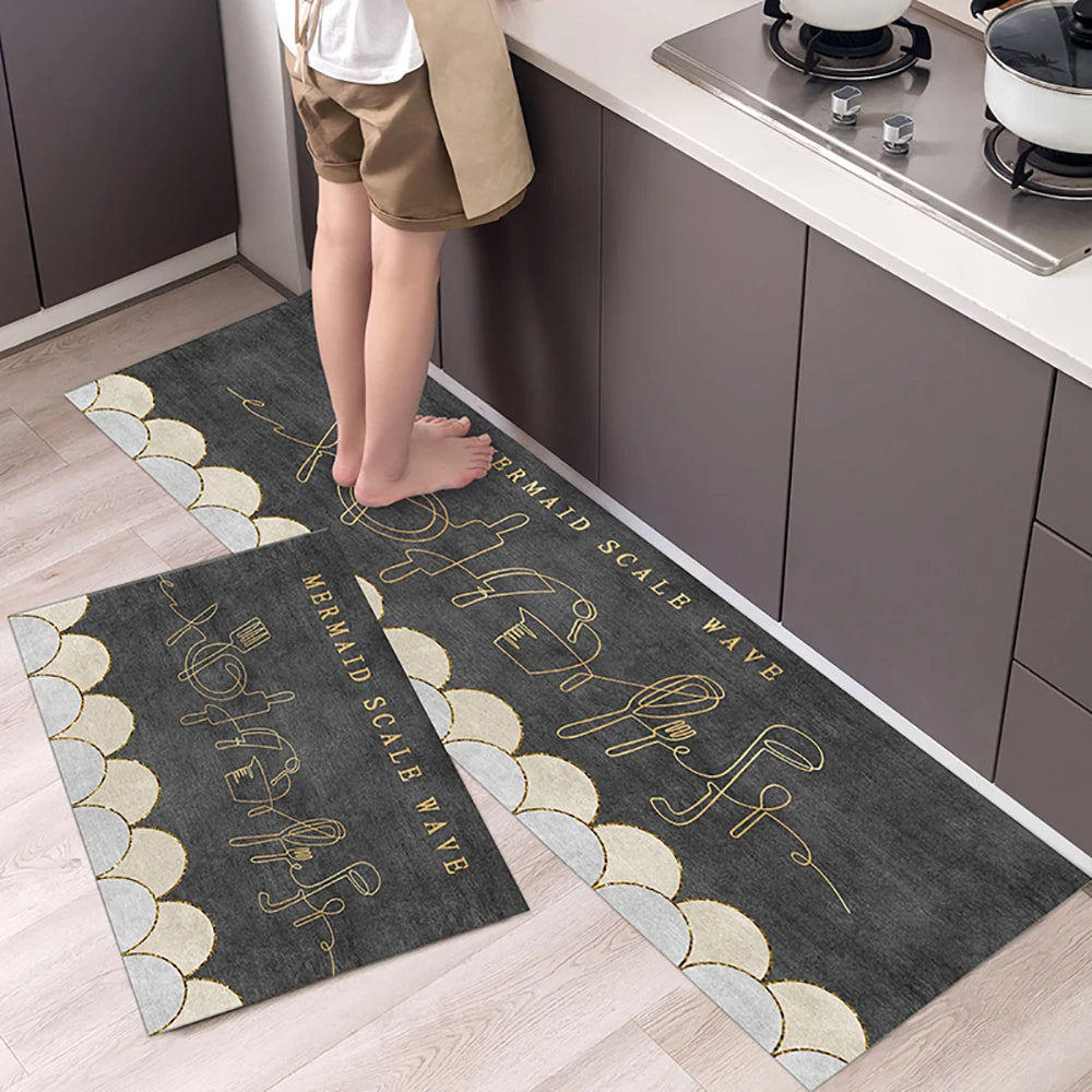 Crystal-Velvet Absorbent Kitchen Runner