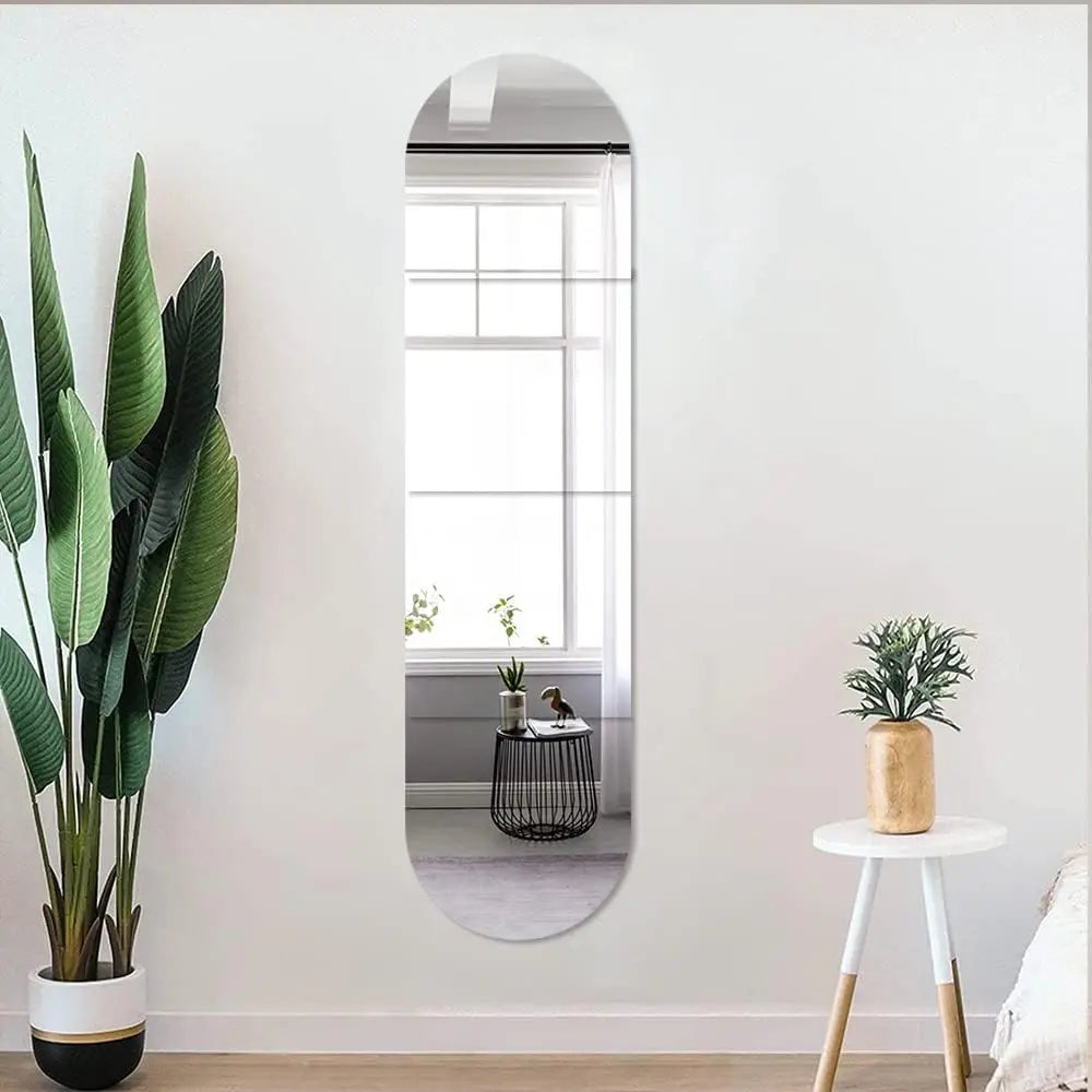 Glass Acrylic Arched Wall Mirror