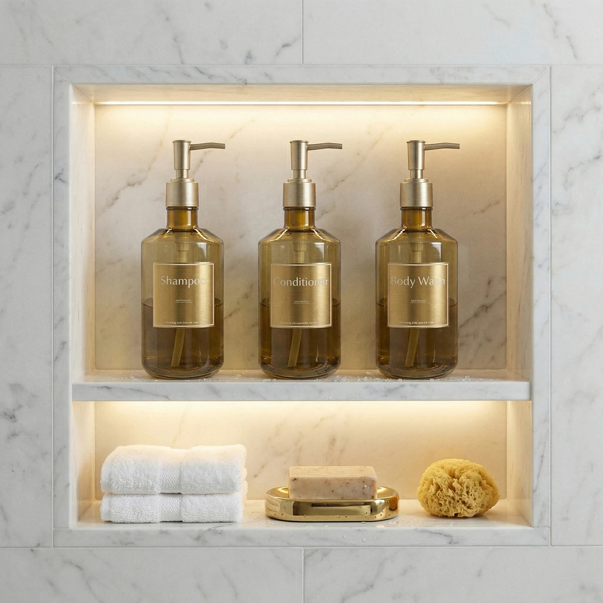 Waterproof Wall-Mount Shower Dispenser