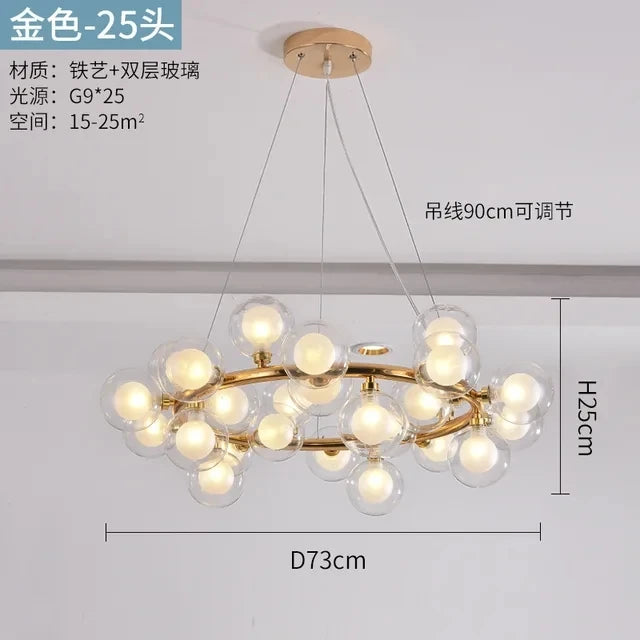 Glass LED Chandelier