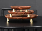 Round Wooden Serving & Display Tray