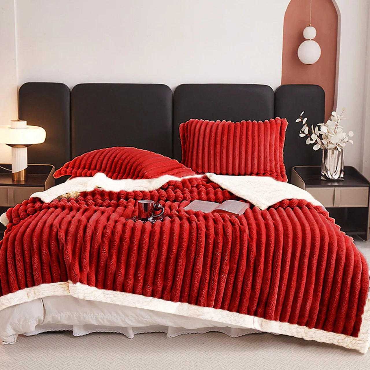 8 lb Weighted Sherpa Throw Blanket