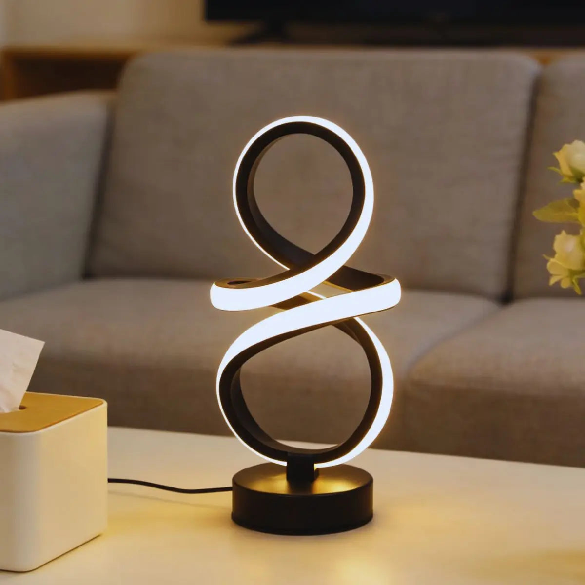 Vintage Motion-Sensor LED Table Lamp