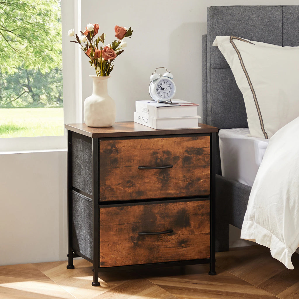 Fabric Drawer Nightstand