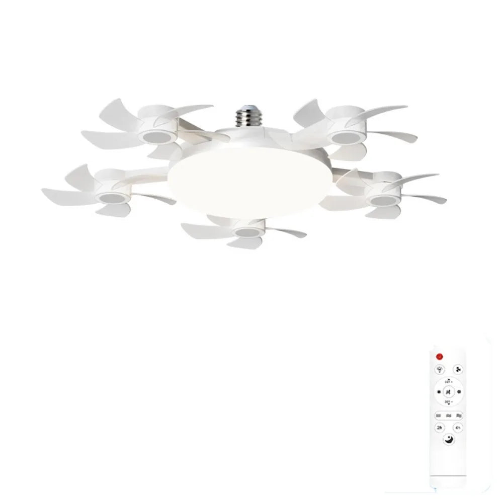 Motion-Sensor LED Ceiling Fan with Light