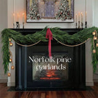 Real-Touch Norfolk Pine Christmas Garland