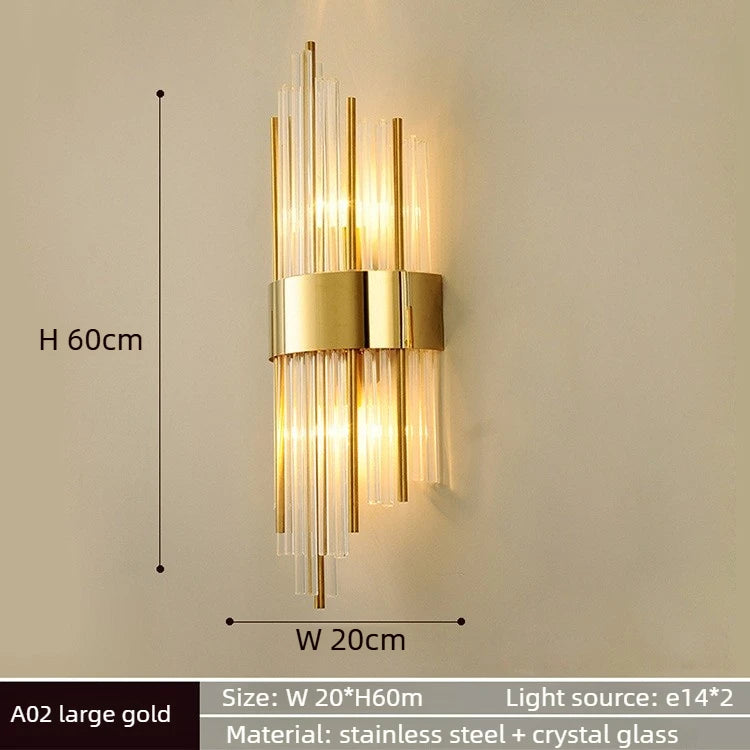 French Crystal Wall Sconce