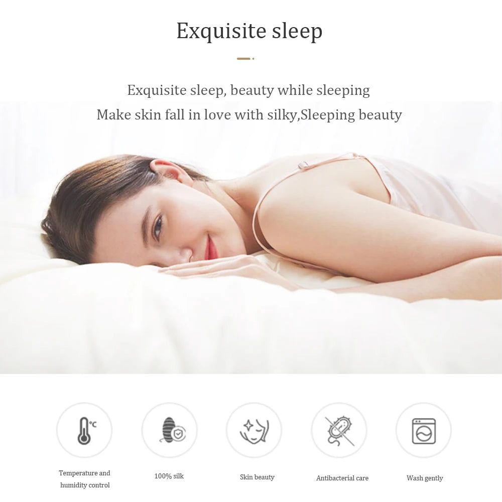 Liv-Esthete Noble 100% Silk Bedding Set Blue Gray Summer Duvet Cover Pillow Case Bed Sheet Quilt Cover Double King Queen Sets