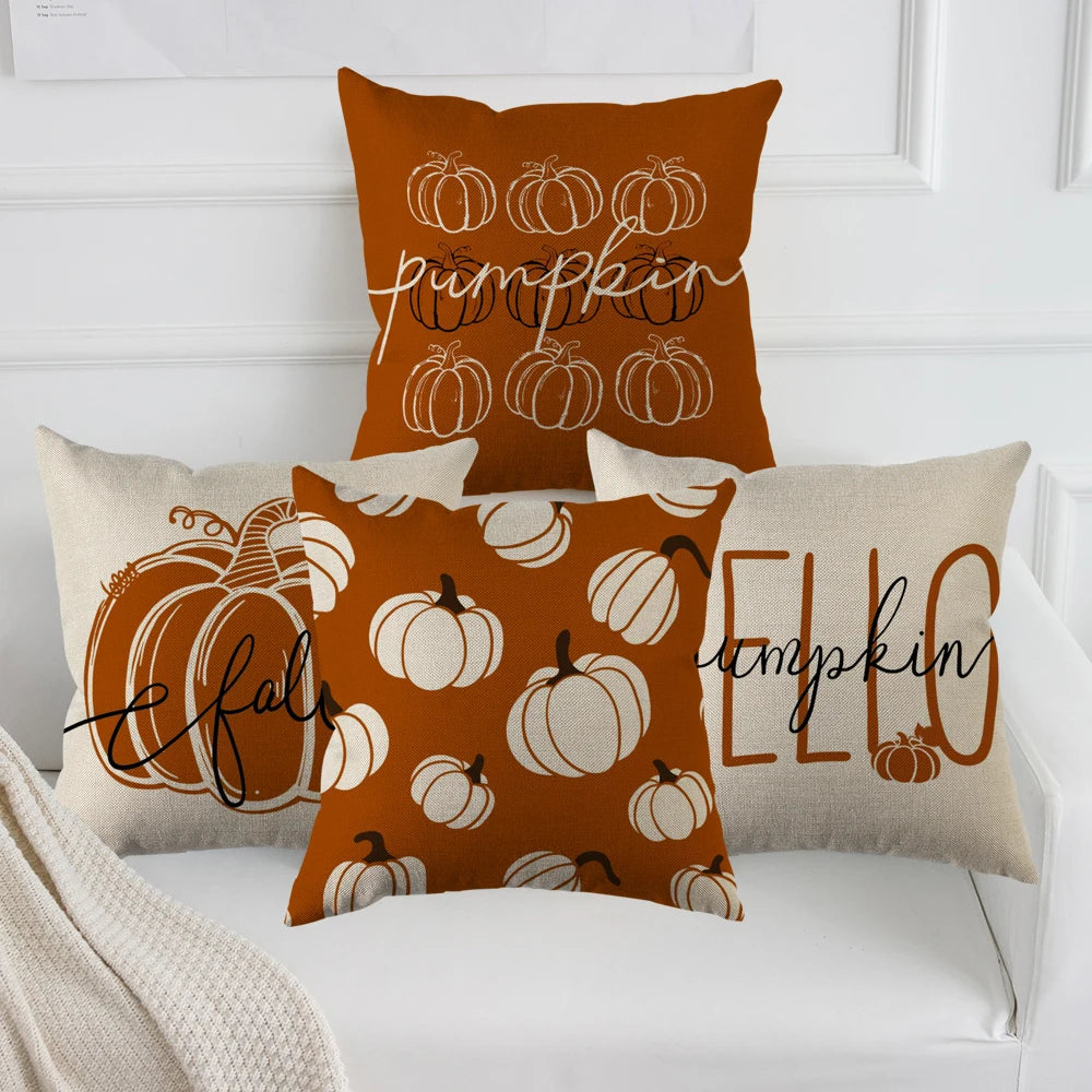 Vintage Pumpkin Fall Pillow Covers