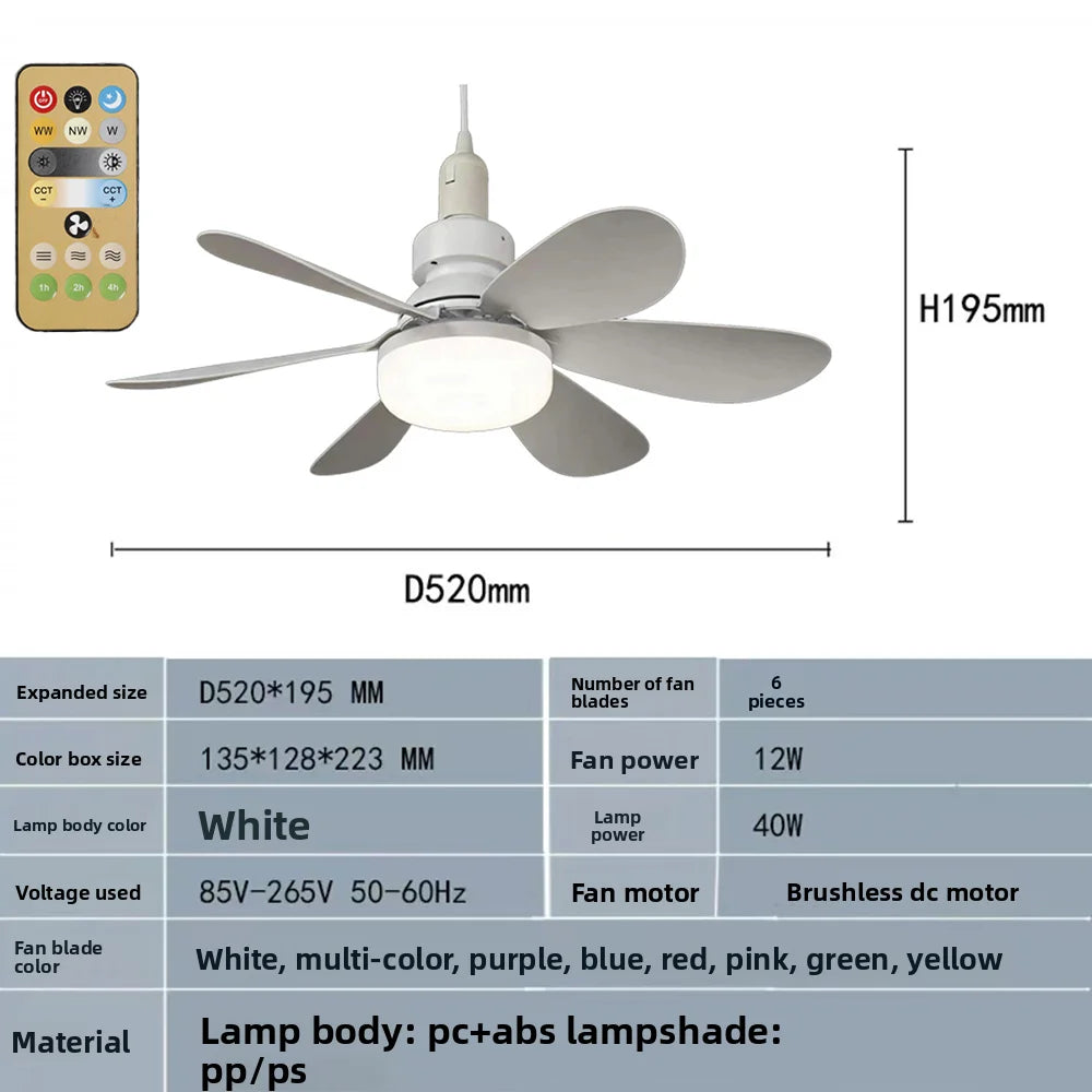 E27 Dimmable Ceiling Fan Light