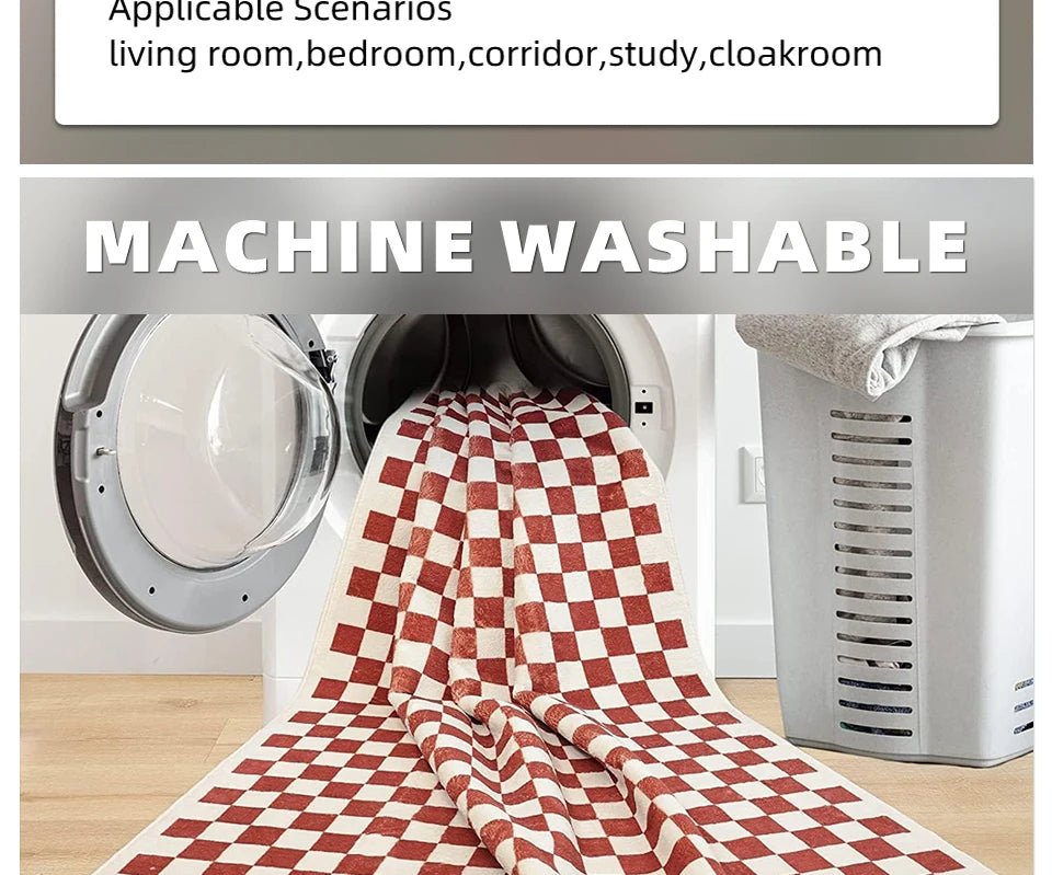 Pink Zebra Machine-Washable Area Rug