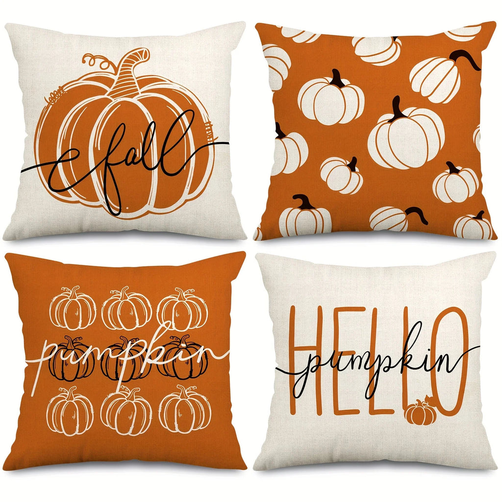 Vintage Pumpkin Fall Pillow Covers