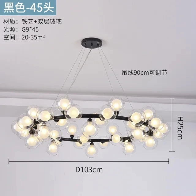 Glass LED Chandelier