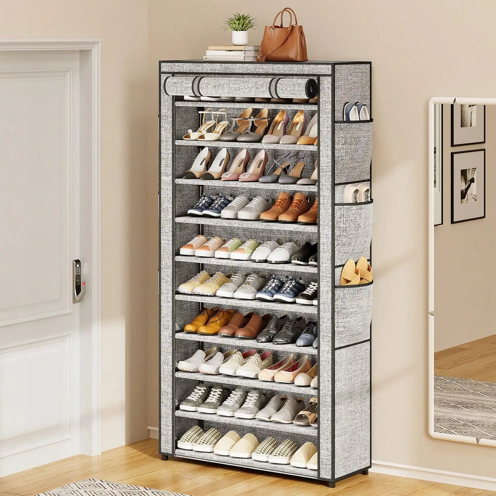 10-Tier Shoe Storage Cabinet