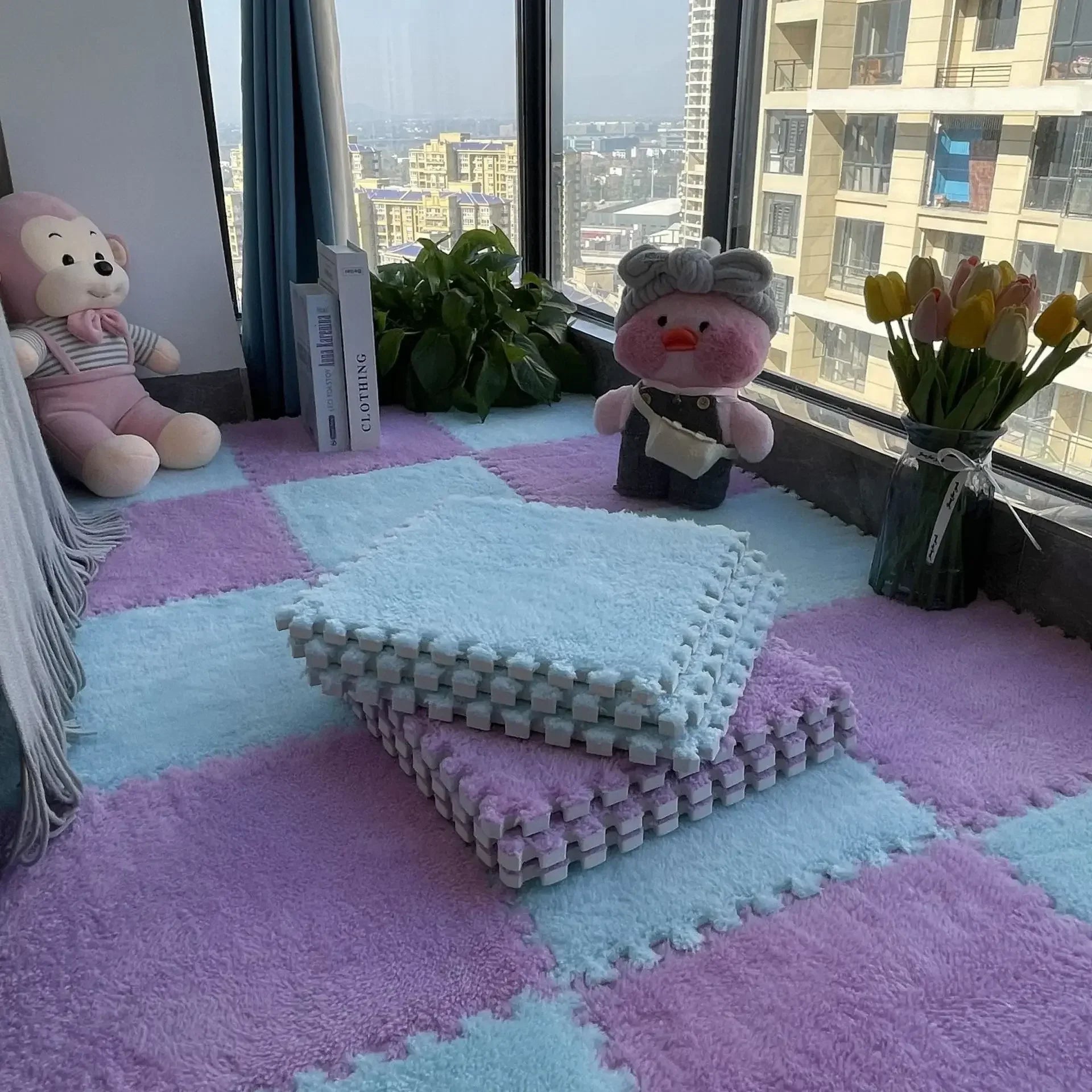 Interlocking Plush Kids Play Mat