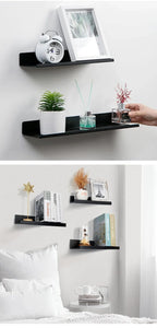 No-Drill Floating Bathroom Shelf