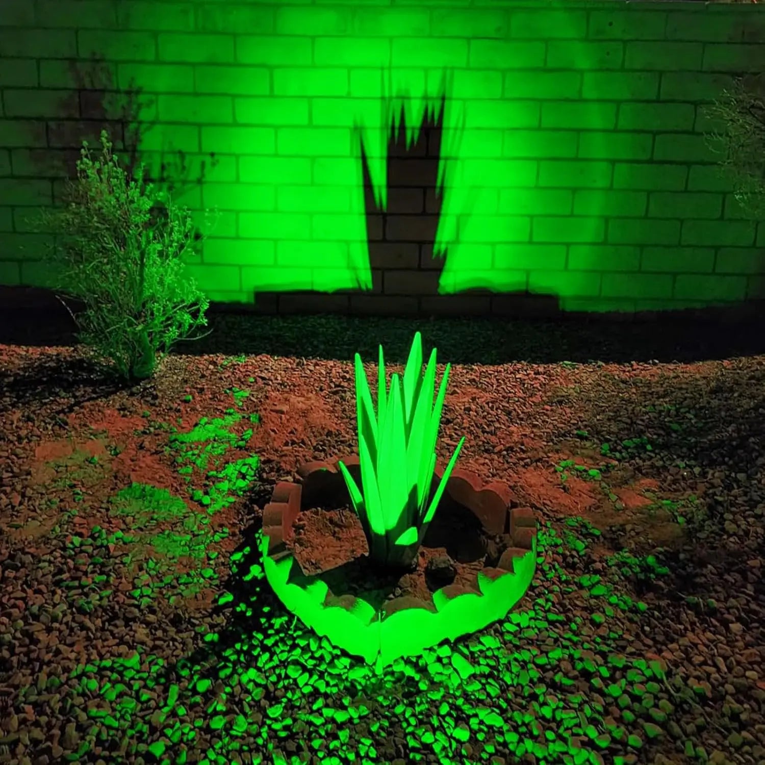 4-Piece Solar Outdoor Spotlights