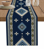 Boho American Indian Style Linen Table Runners Dresser Scarves Table Decor Reusable Kitchen Dining Table Runners Party Decor