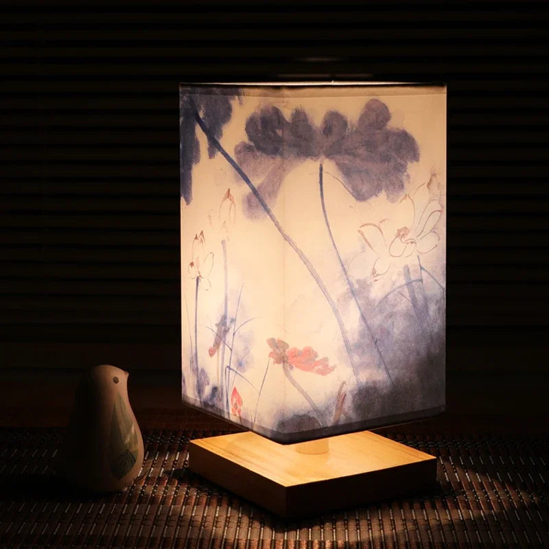 Wood Table Lamp