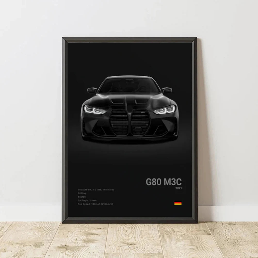 Classic Performance Car Canvas Print — WESTMERE
