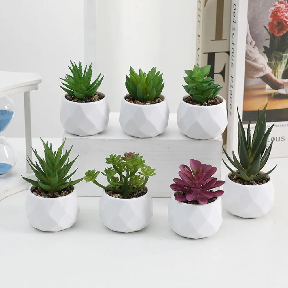 Lifelike Faux Succulent Arrangement