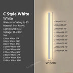 Long Strip Waterproof Outdoor LED Wall Light